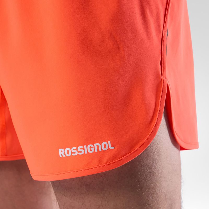 Férfi futóshort Rossignol Sapa 5" neon red 7