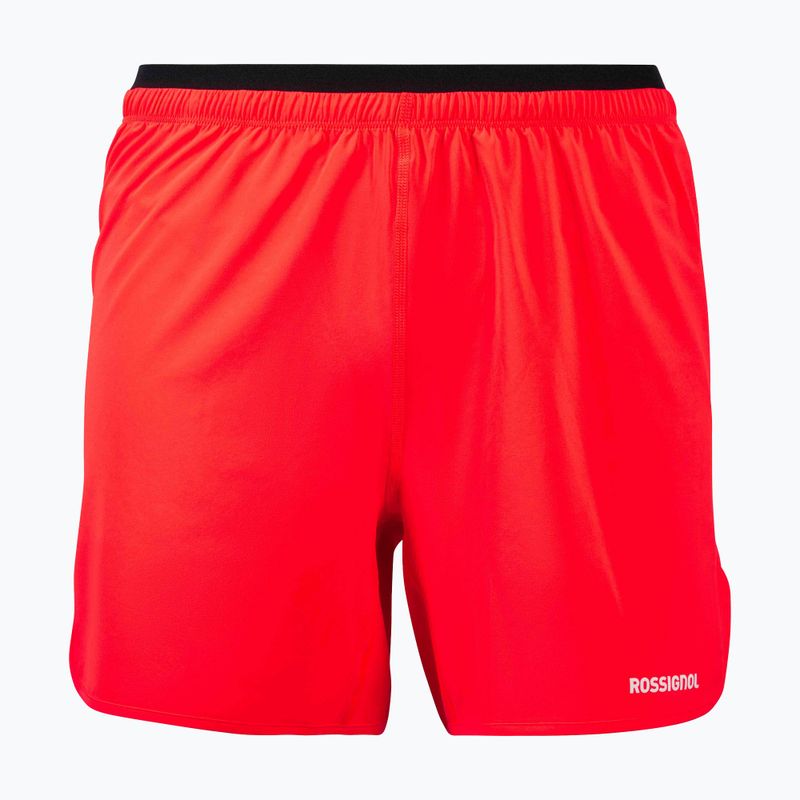 Férfi futóshort Rossignol Sapa 5" neon red 9