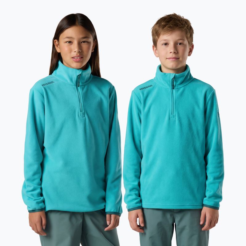 Gyerek polár pulóver Rossignol Quarter Zip Polar Fleece baltic