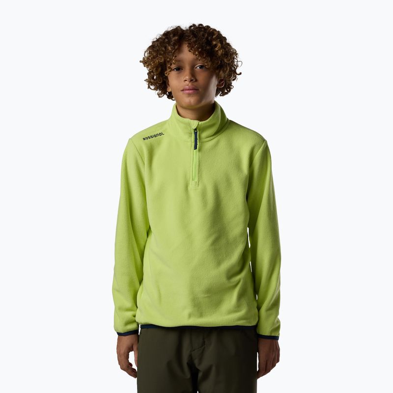 Gyerek polár pulóver Rossignol Quarter Zip Polar Fleece wild lime 2