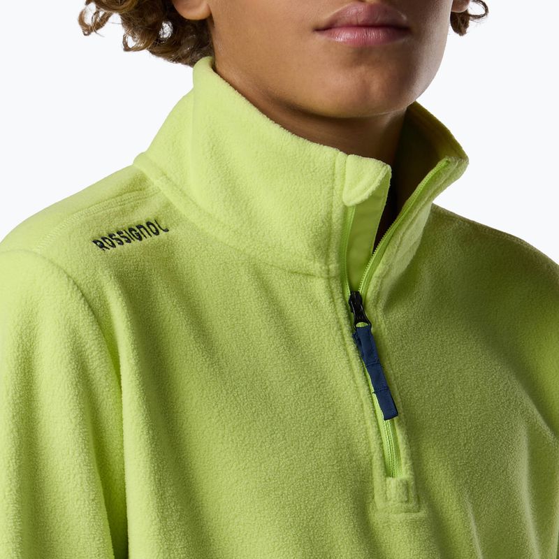 Gyerek polár pulóver Rossignol Quarter Zip Polar Fleece wild lime 6