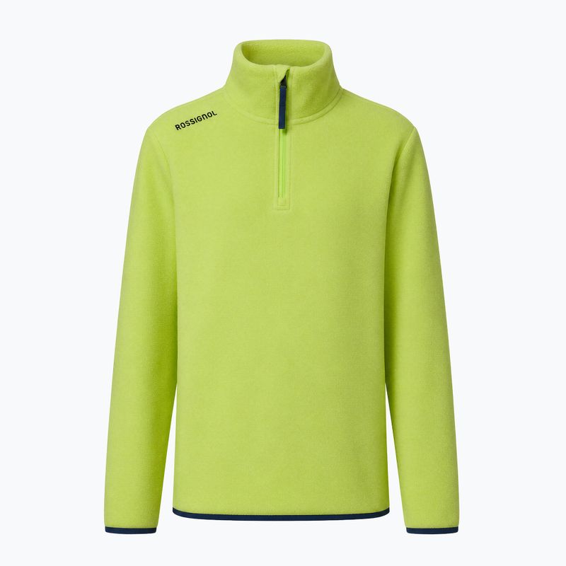 Gyerek polár pulóver Rossignol Quarter Zip Polar Fleece wild lime 9