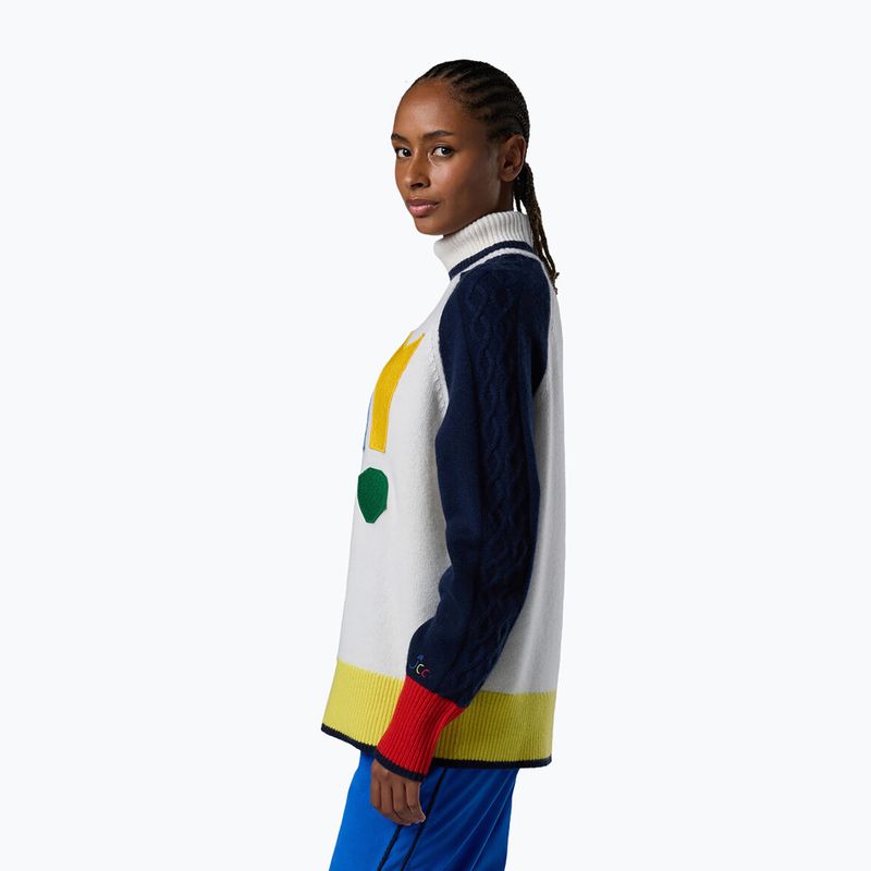 Női pulóver Rossignol JCC Graphic Turtle Neck white 4