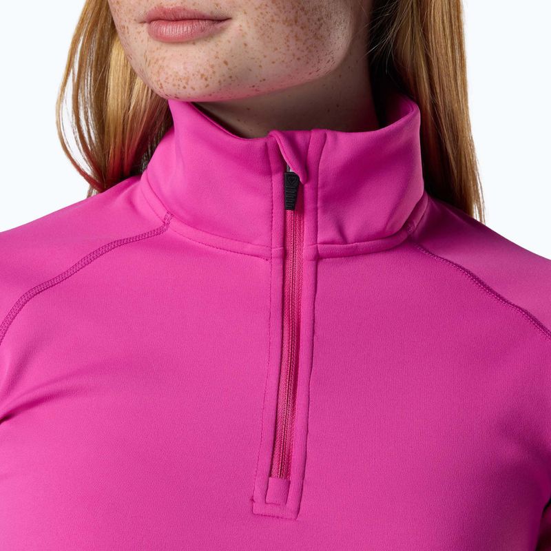 Női polár pulóver Rossignol Mid Layer Stretch Half Zip electric fuchsia 5