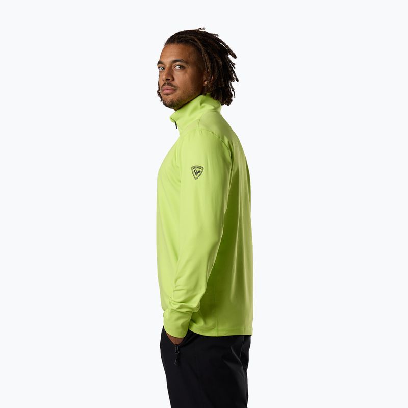 Férfi sípulóver Rossignol Mid Layer Stertch Half Zip wild lime 4