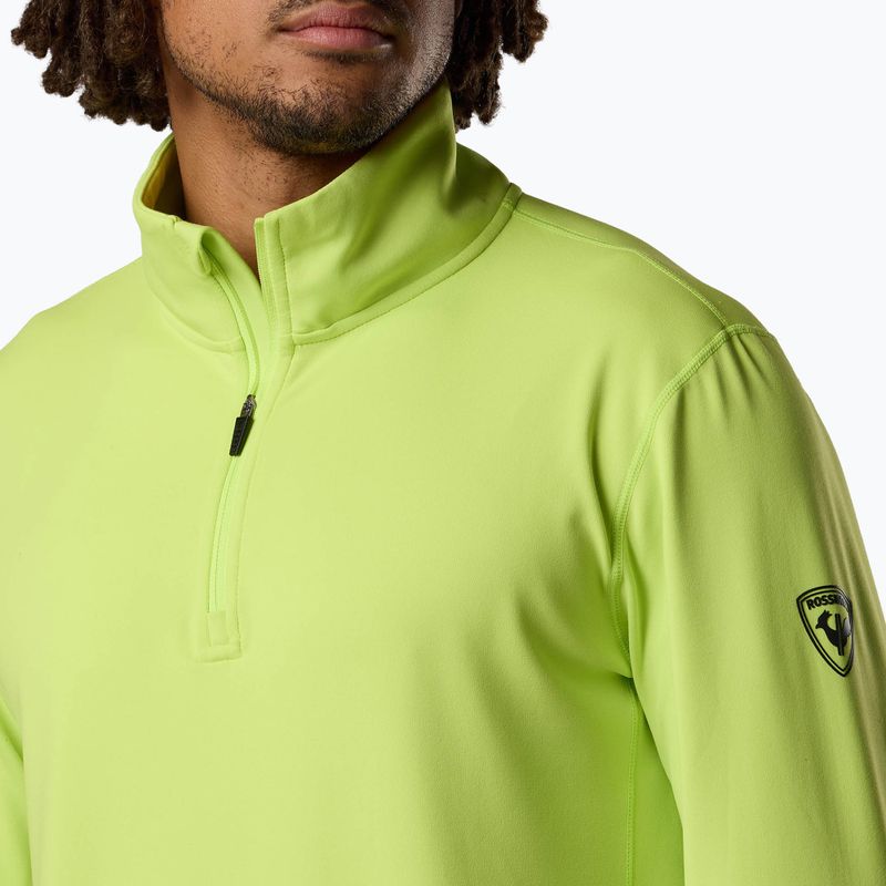 Férfi sípulóver Rossignol Mid Layer Stertch Half Zip wild lime 5