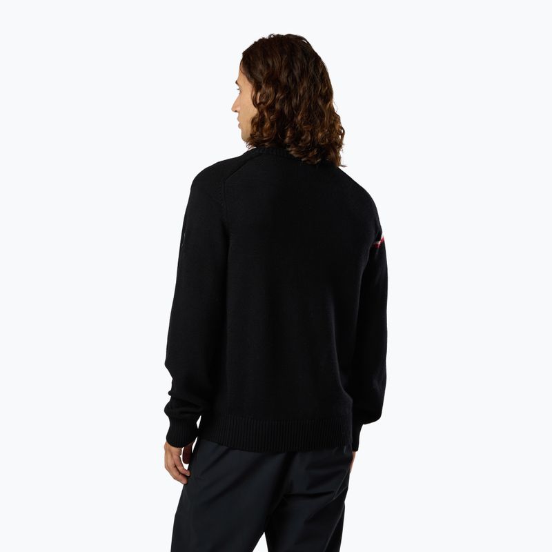 Férfi pulóver Rossignol Odysseus Crew Merino black 3