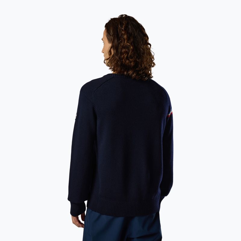 Férfi pulóver Rossignol Odysseus Crew Merino dark navy 3