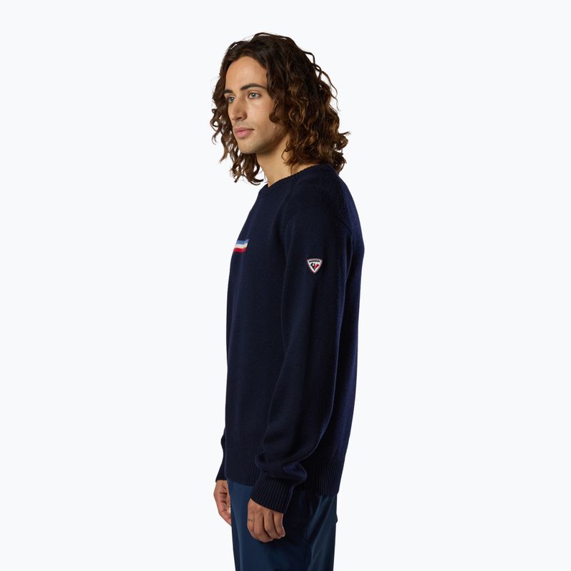 Férfi pulóver Rossignol Odysseus Crew Merino dark navy 4