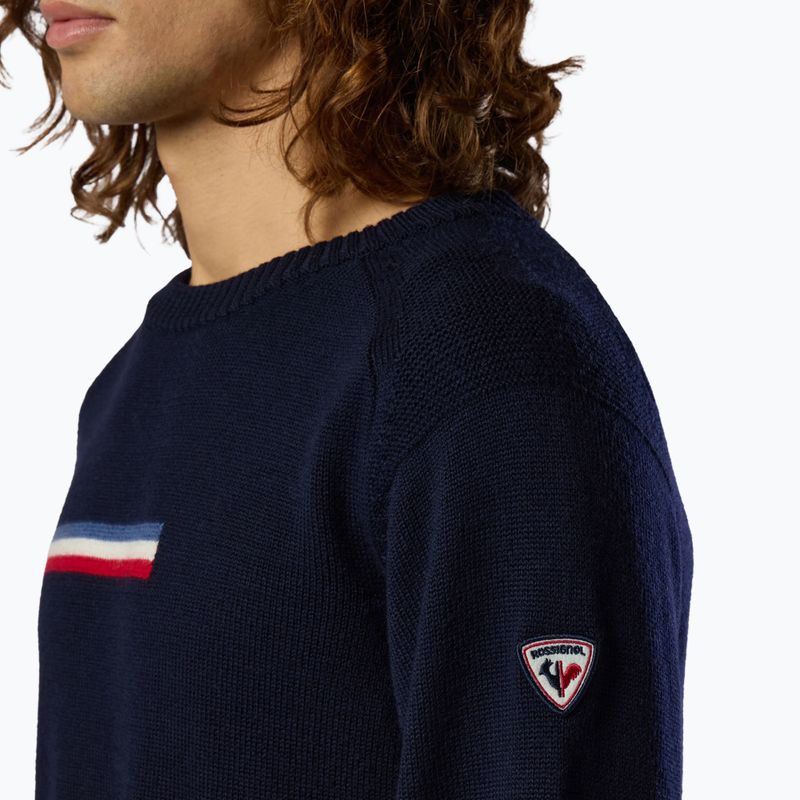 Férfi pulóver Rossignol Odysseus Crew Merino dark navy 6