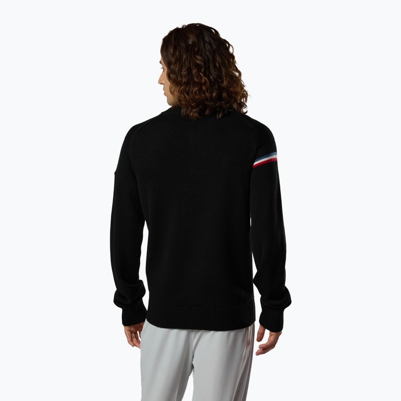 Férfi pulóver Rossignol Odysseus Half Zip Merino black 3