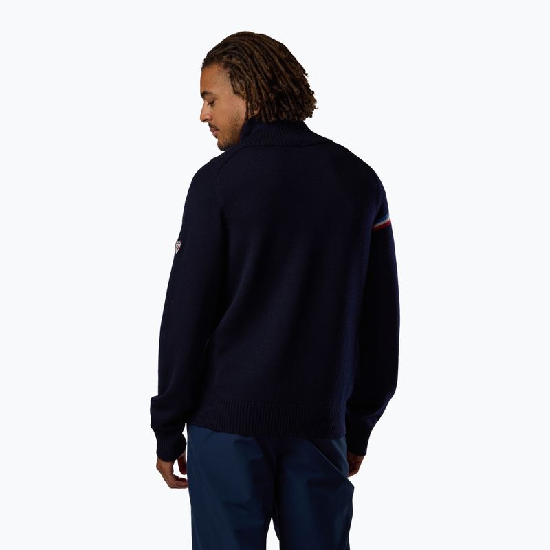 Férfi pulóver Rossignol Odysseus Half Zip Merino dark navy 3