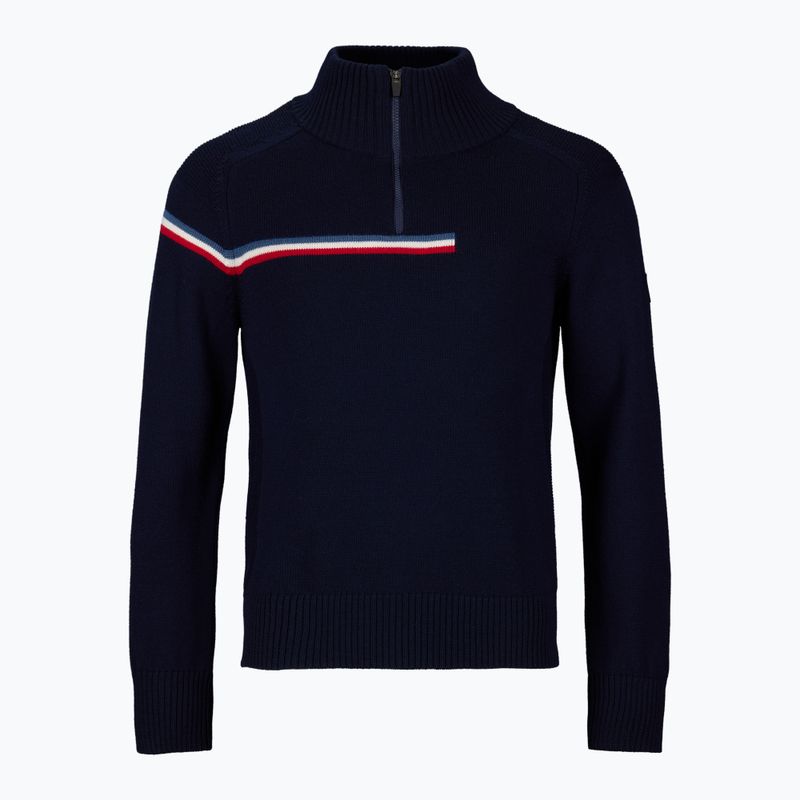 Férfi pulóver Rossignol Odysseus Half Zip Merino dark navy 7