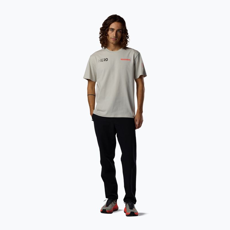 Férfi póló Rossignol Hero Tee light grey 2