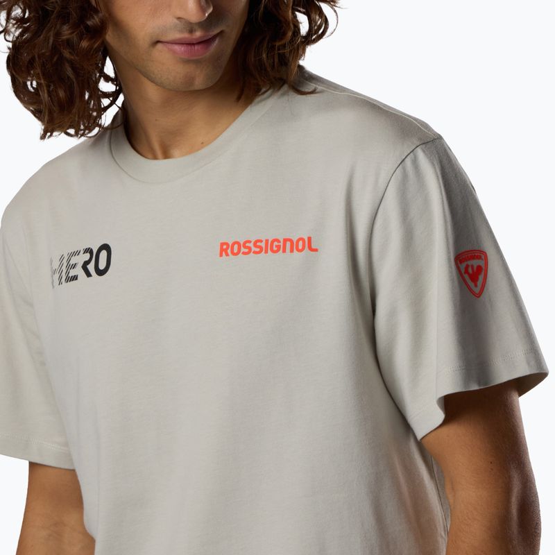 Férfi póló Rossignol Hero Tee light grey 5