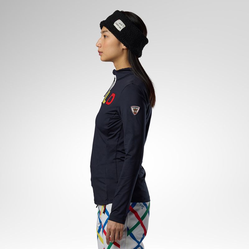 Női Termoaktiv pulóver Rossignol JCC Quarter Zip First Layer black 4