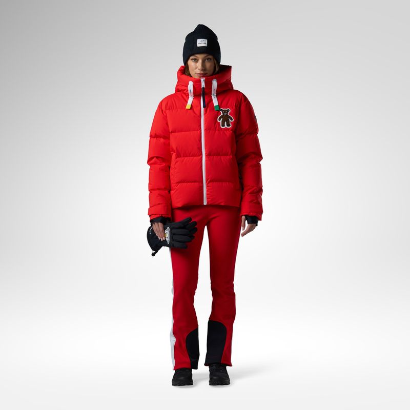 Női síkabát Rossignol JCC Allsnow Down red 2