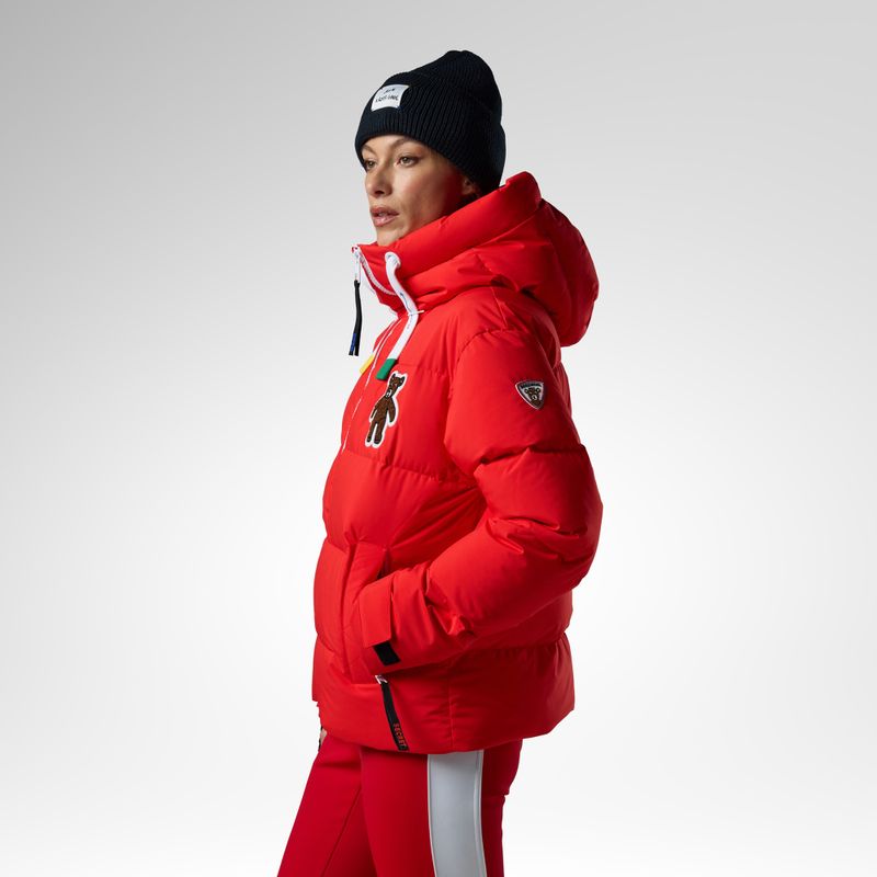 Női síkabát Rossignol JCC Allsnow Down red 4