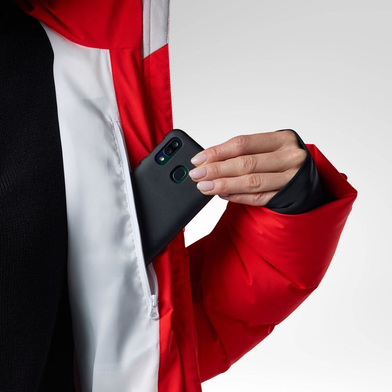 Női síkabát Rossignol JCC Allsnow Down red 8