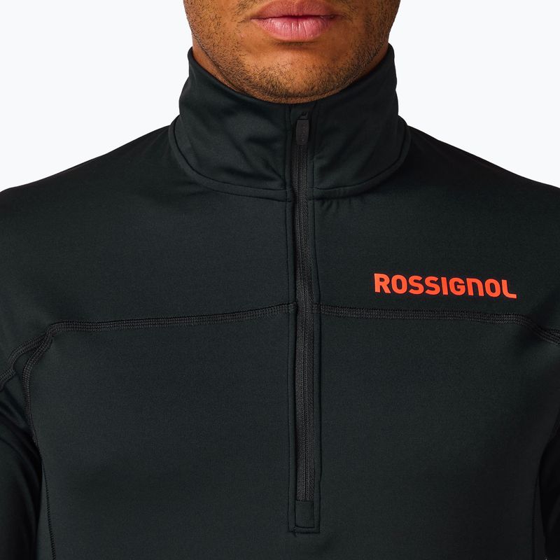 Férfi pulóver Rossignol Hero Half Zip First Layer black 5