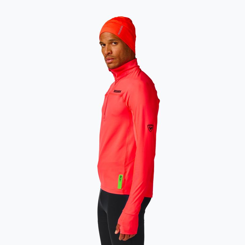Férfi pulóver Rossignol Hero Half Zip First Layer neon red 5