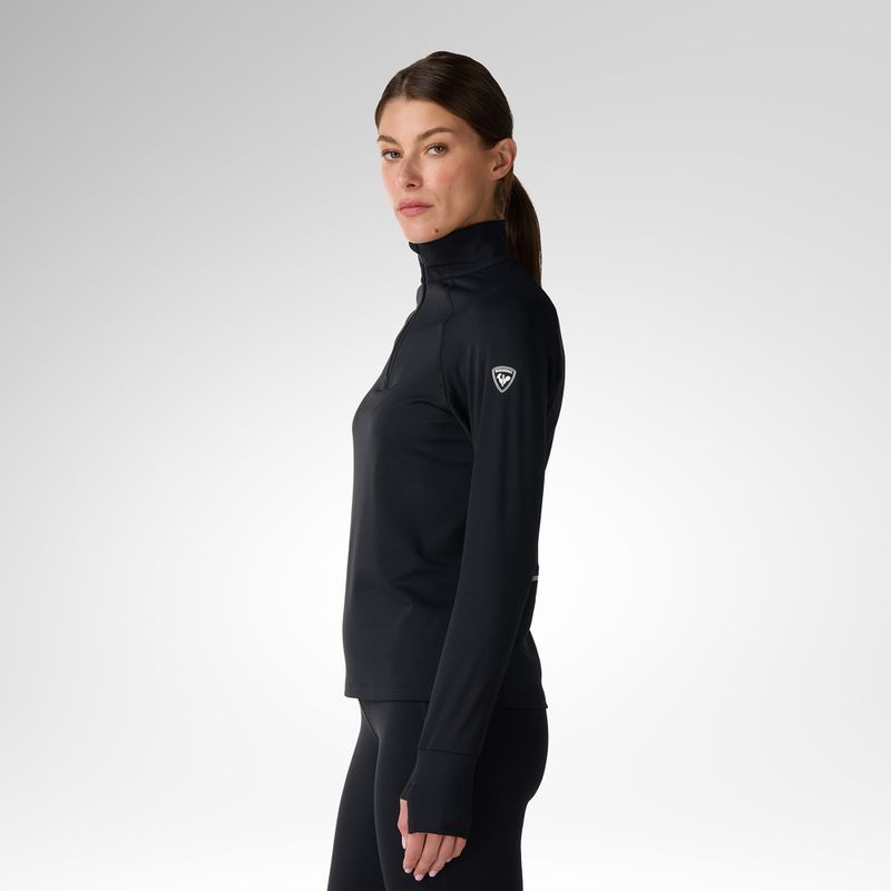 Női Termoaktiv pulóver Rossignol Half Zip First Layer black 4