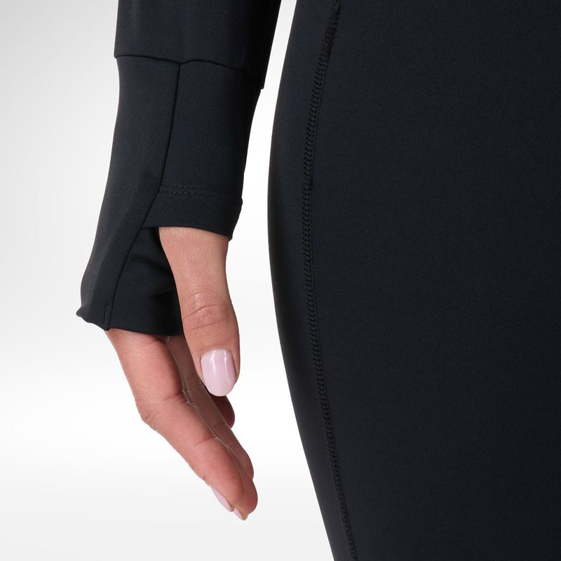 Női Termoaktiv pulóver Rossignol Half Zip First Layer black 6