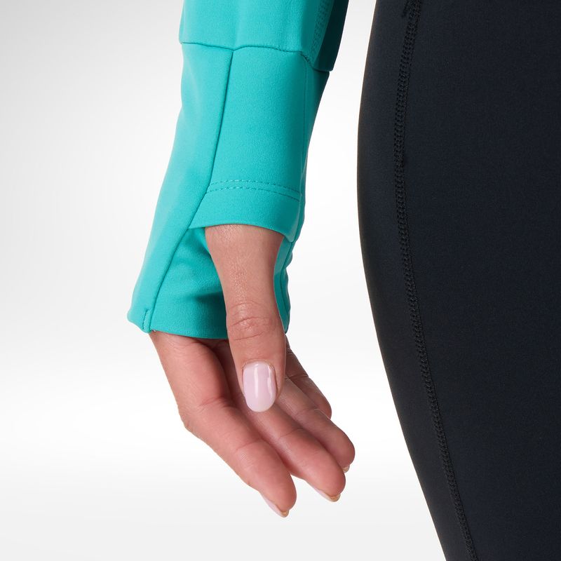 Női Termoaktiv pulóver Rossignol Half Zip First Layer baltic 6