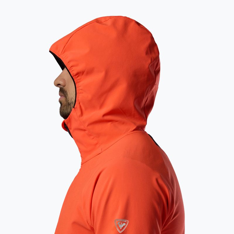 Férfi sífutódzseki Rossignol Venon Wind Hoodie neon red 7