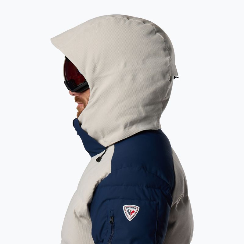 Férfi síkabát Rossignol Corduroy Down Bomber silver cloud/dark navy 8