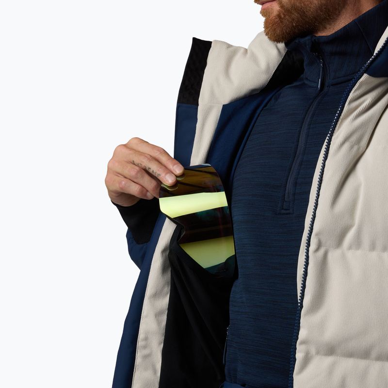 Férfi síkabát Rossignol Corduroy Down Bomber silver cloud/dark navy 10