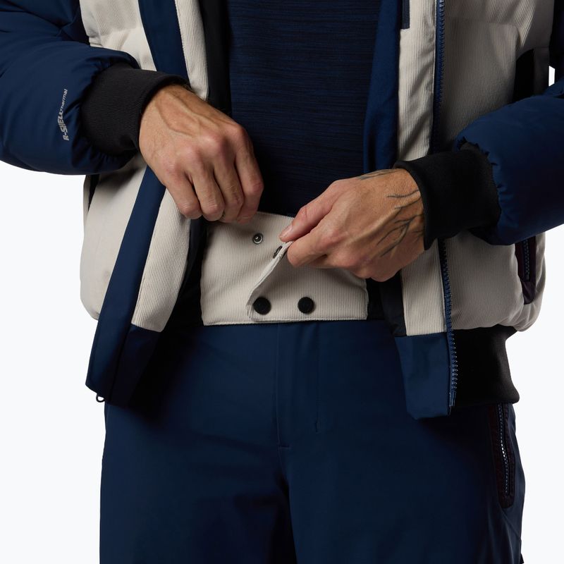 Férfi síkabát Rossignol Corduroy Down Bomber silver cloud/dark navy 14