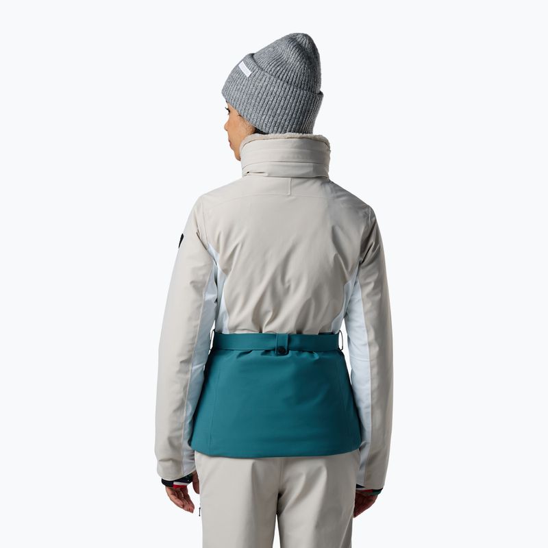 Női síkabát Rossignol Snowdazzle Belted silver cloud 3