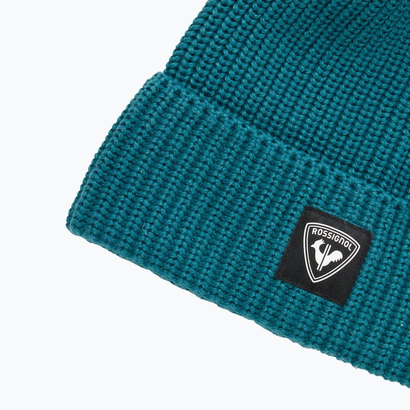 Téli sapka Rossignol Strawpile Pompom Beanie transformative teal 3