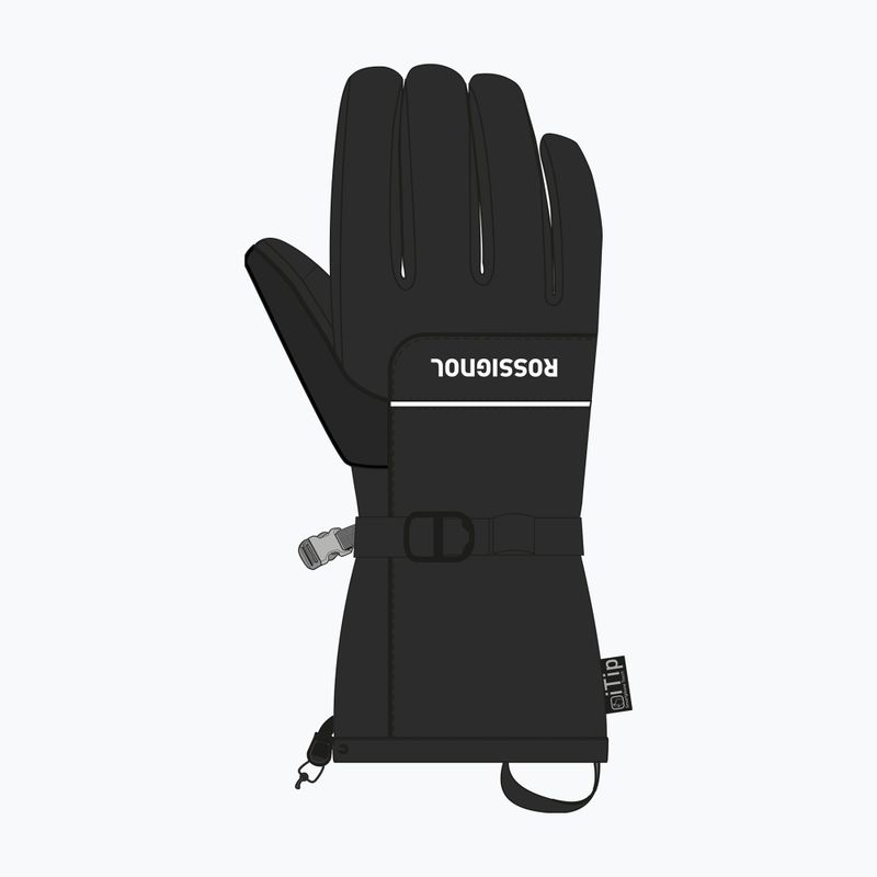 Férfi síkesztyűk Rossignol Action R-Shell Dry black 3