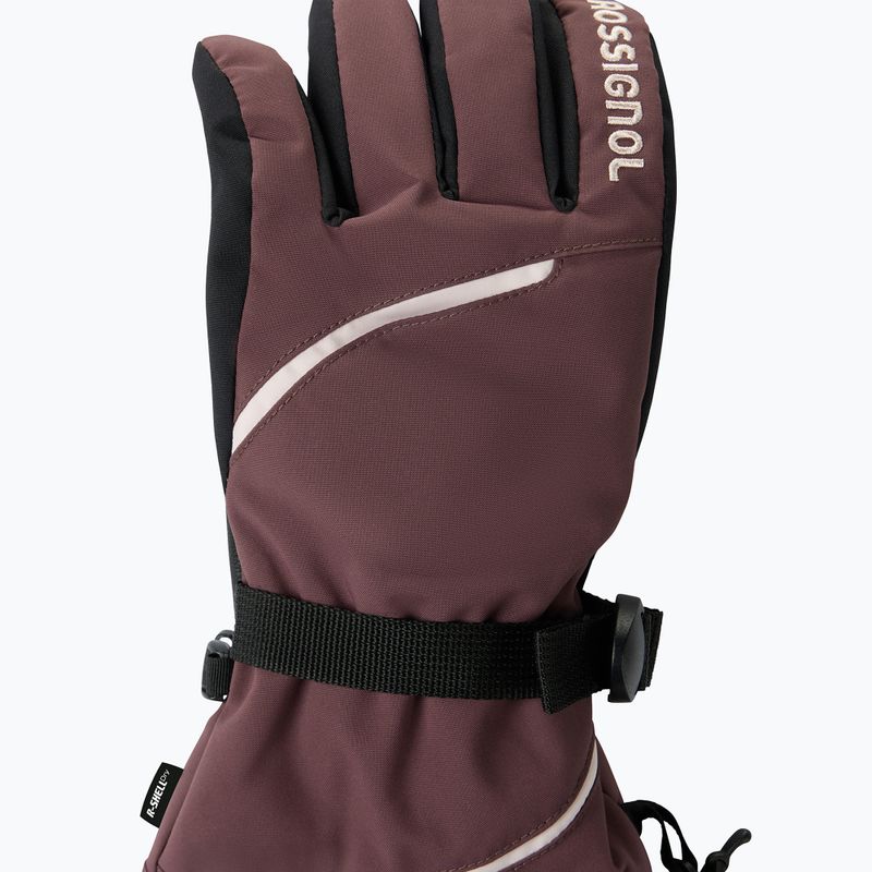 Női síkesztyűk Rossignol Temptation R-Shell huckleberry 3