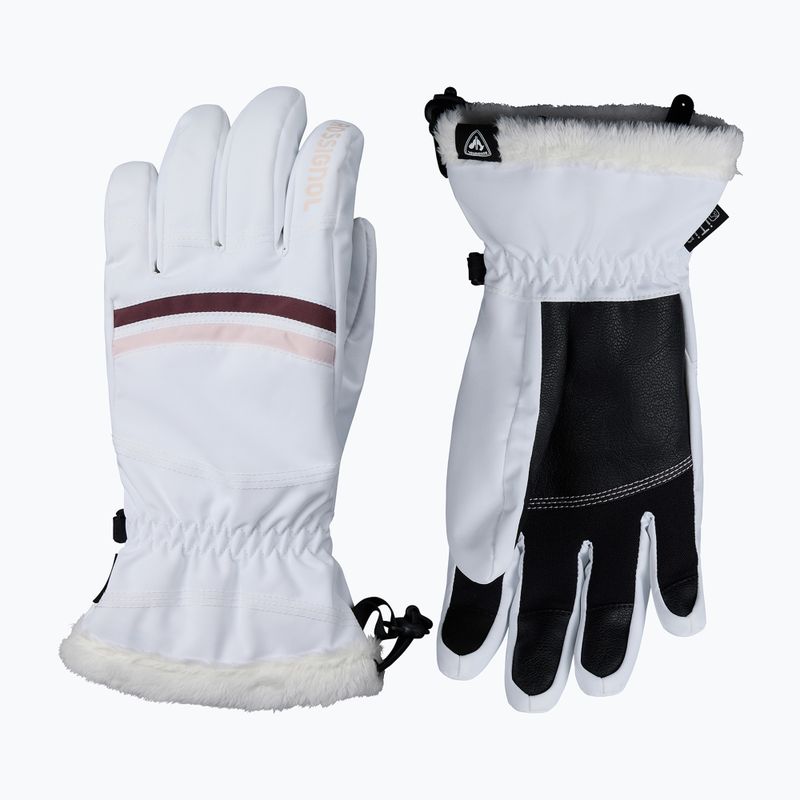 Női síkesztyűk Rossignol Piste R-Shell Dry white 2