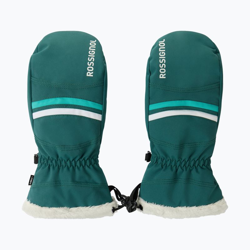 Női síkesztyűk Rossignol Piste Mittens R-Shell Dry transformative teal