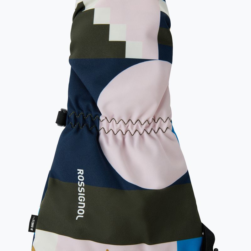 Gyerek síkesztyűk Rossignol Mittens R-Shell Dry jr potpourri dazzle blue 3