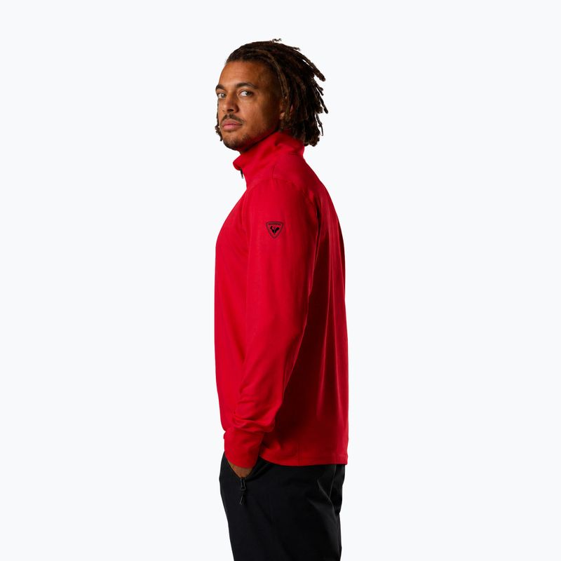 Férfi sípulóver Rossignol Mid Layer Stertch Half Zip sports red 4
