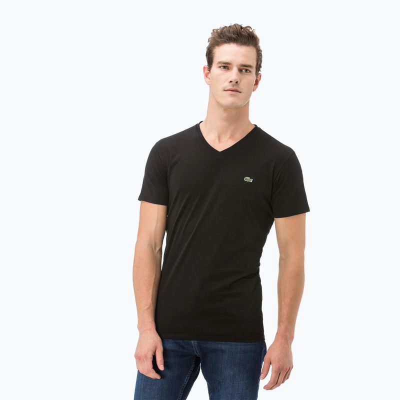 Férfi póló Lacoste TH2036 black