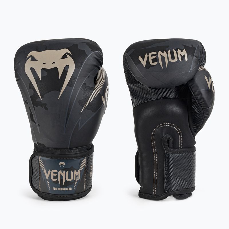 Venum Impact bokszkesztyűk fekete-szürke VENUM-03284-497