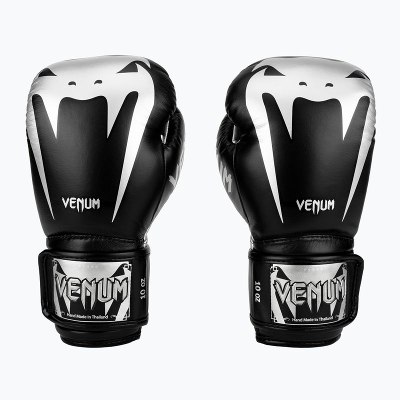 Venum Giant 3.0 fekete és ezüst bokszkesztyűk 2055-128 2