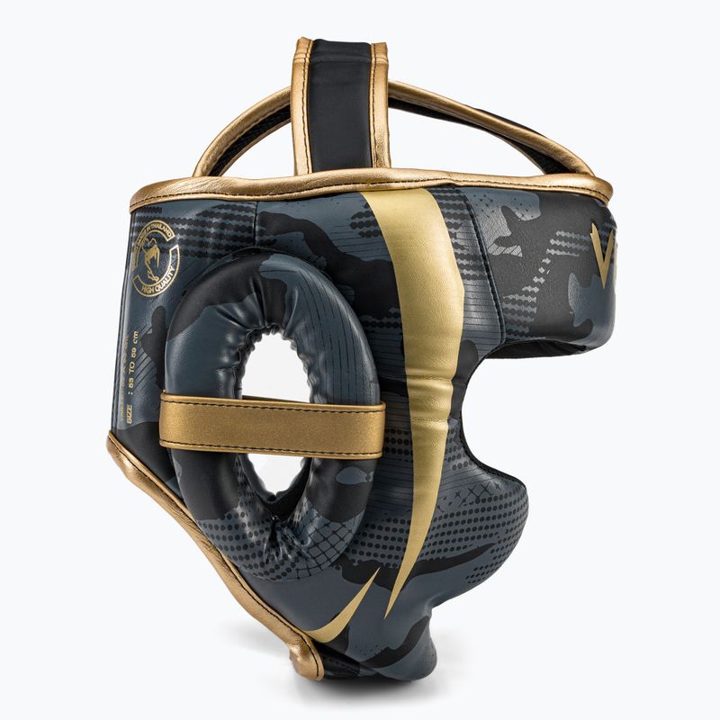 Venum Elite szürke-arany bokszsisak VENUM-1395-535 2