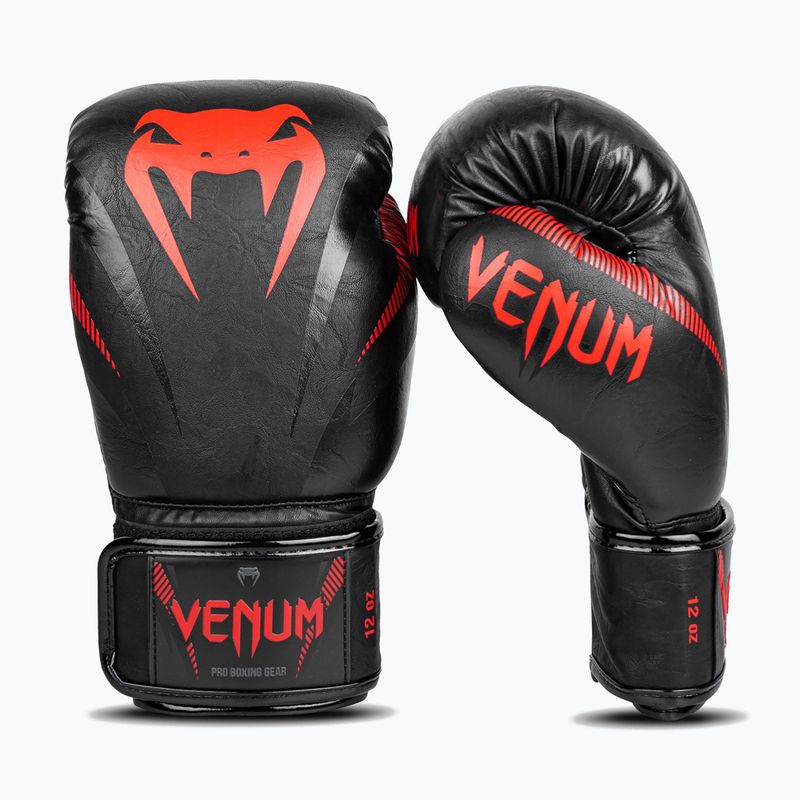 Venum Impact bokszkesztyűk fekete VENUM-03284-100-10OZ 9