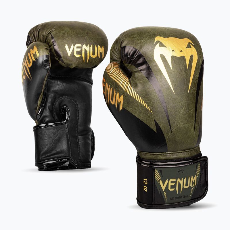 Venum Impact bokszkesztyűk zöld 03284-230-10OZ 9
