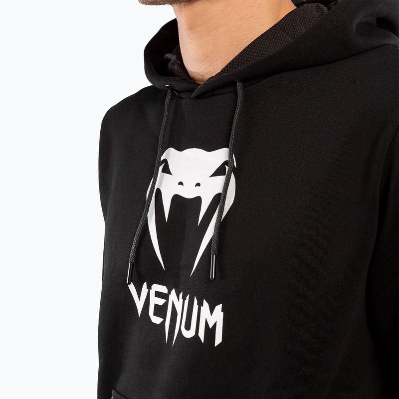 Férfi Venum Classic Hoodie melegítőfelső fekete/fehér 3