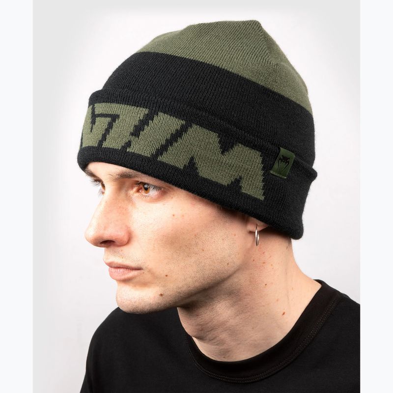 Venum Connect Beanie khaki/fekete téli sapka 6