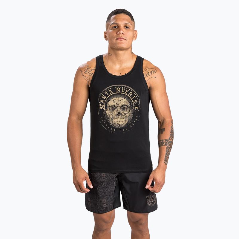 Venum Santa Muerte Dark Side black/brown férfi tank top 4