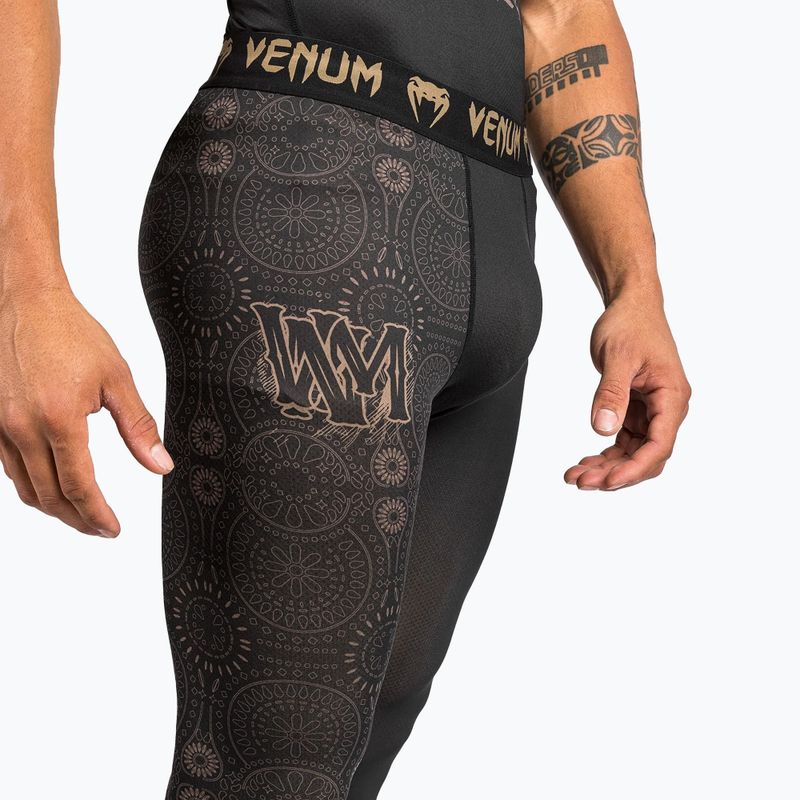 Férfi leggings  Venum Santa Muerte Dark Side Spats black/brown 8